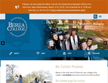 Tablet Screenshot of berea.edu