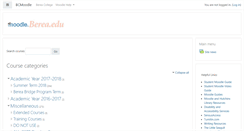 Desktop Screenshot of moodle.berea.edu